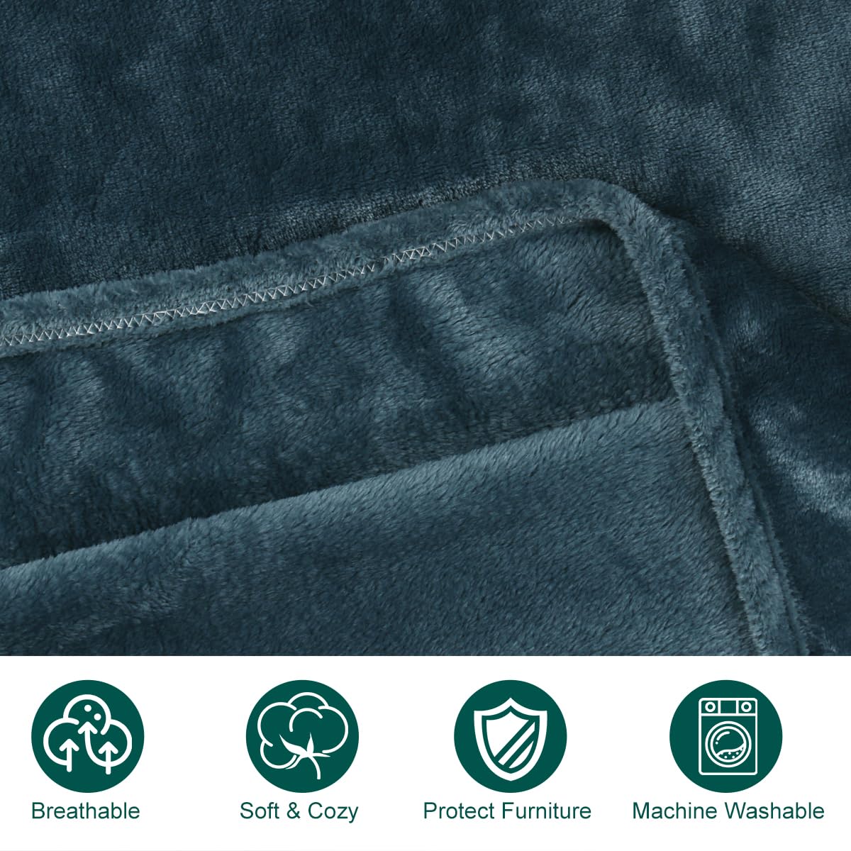 Onarway dog blanket lake green purple emphasizes stylish color options for any room.