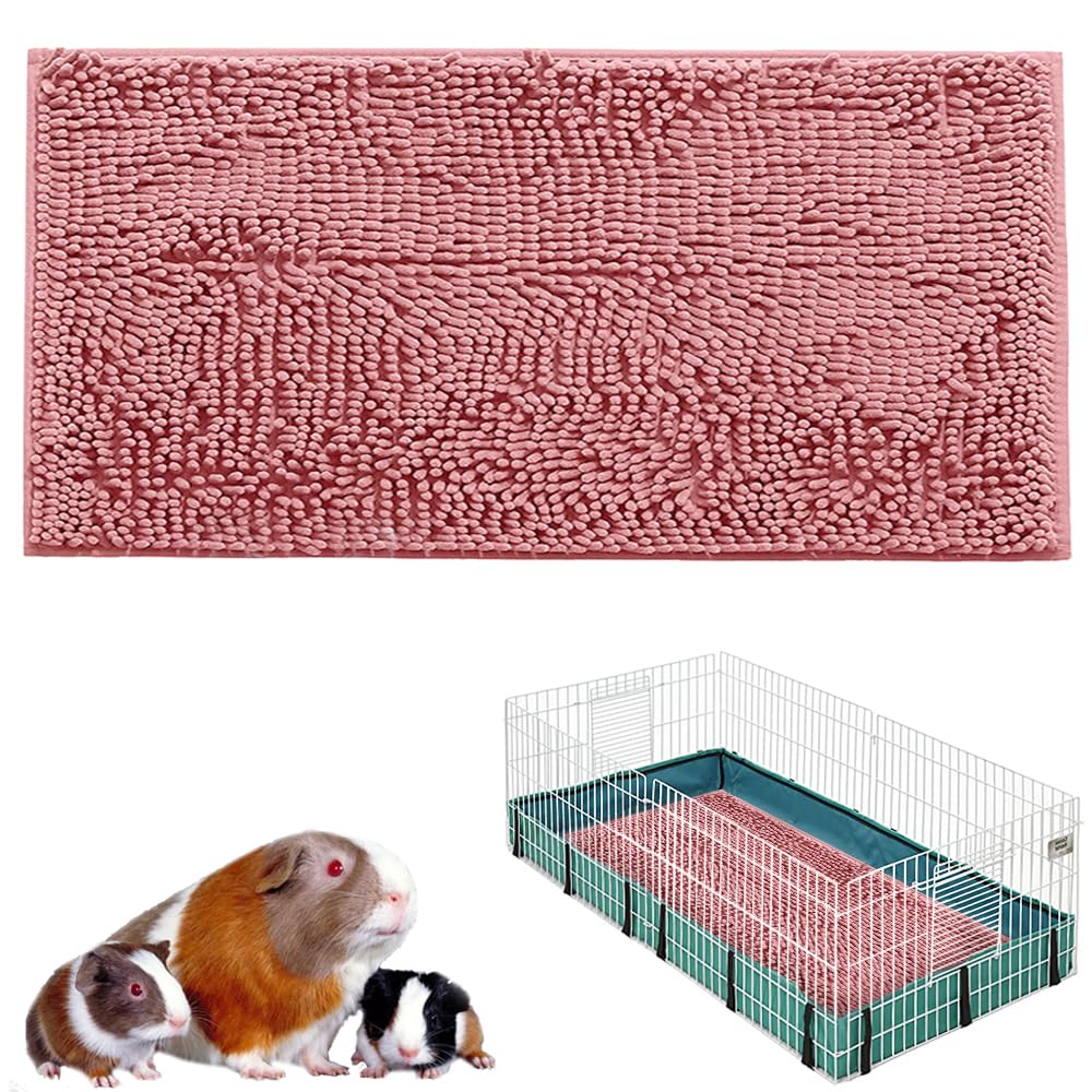 Oncpcare 47x24 guinea-pig cage liner pink provides cozy bed and warm space.