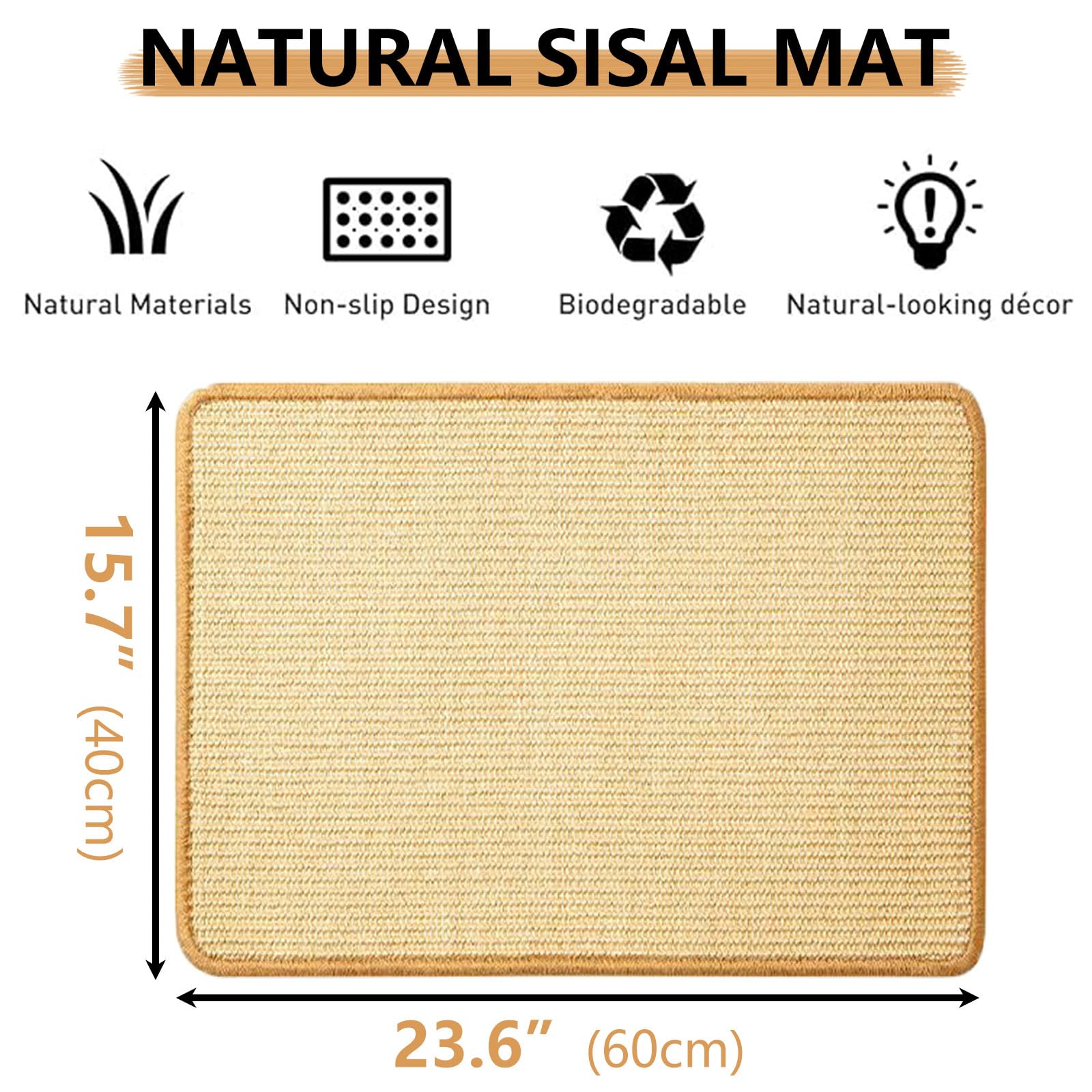 Oncpcare rabbit scratch mat dual-purpose pad for mental stimulation and nail trimming