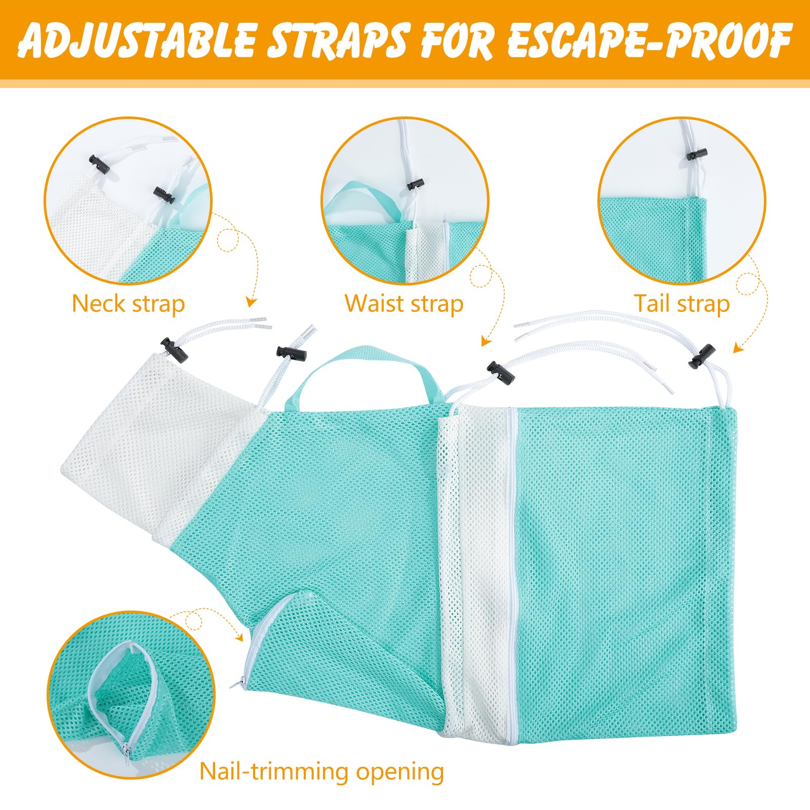 ondware cat bathing bag front-entry—easy paw access during nail trims.