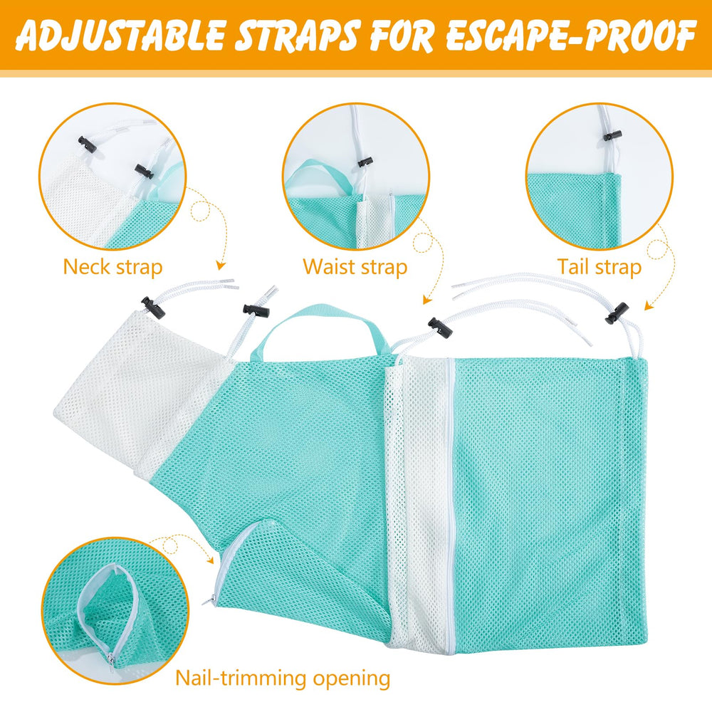 ondware cat bathing bag front-entry—easy paw access during nail trims.