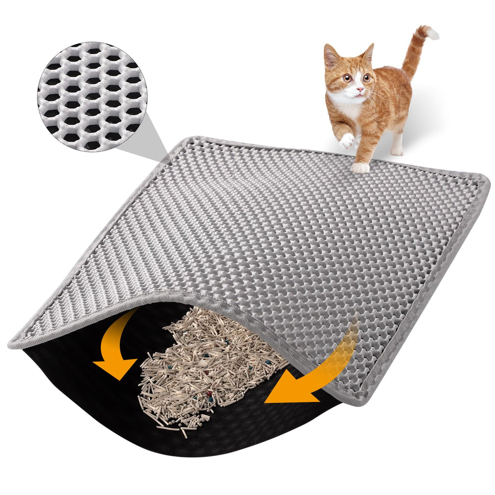 ondware cat litter mat 24-by-15-inch fits standard boxes, reduces mess