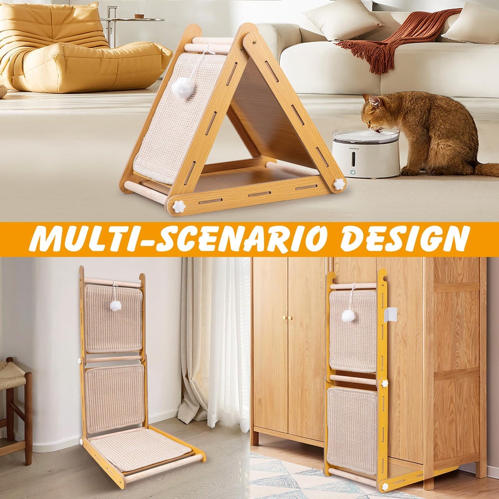 Ondware cat scratch house 2in1 provides scratching surface and cozy resting nook