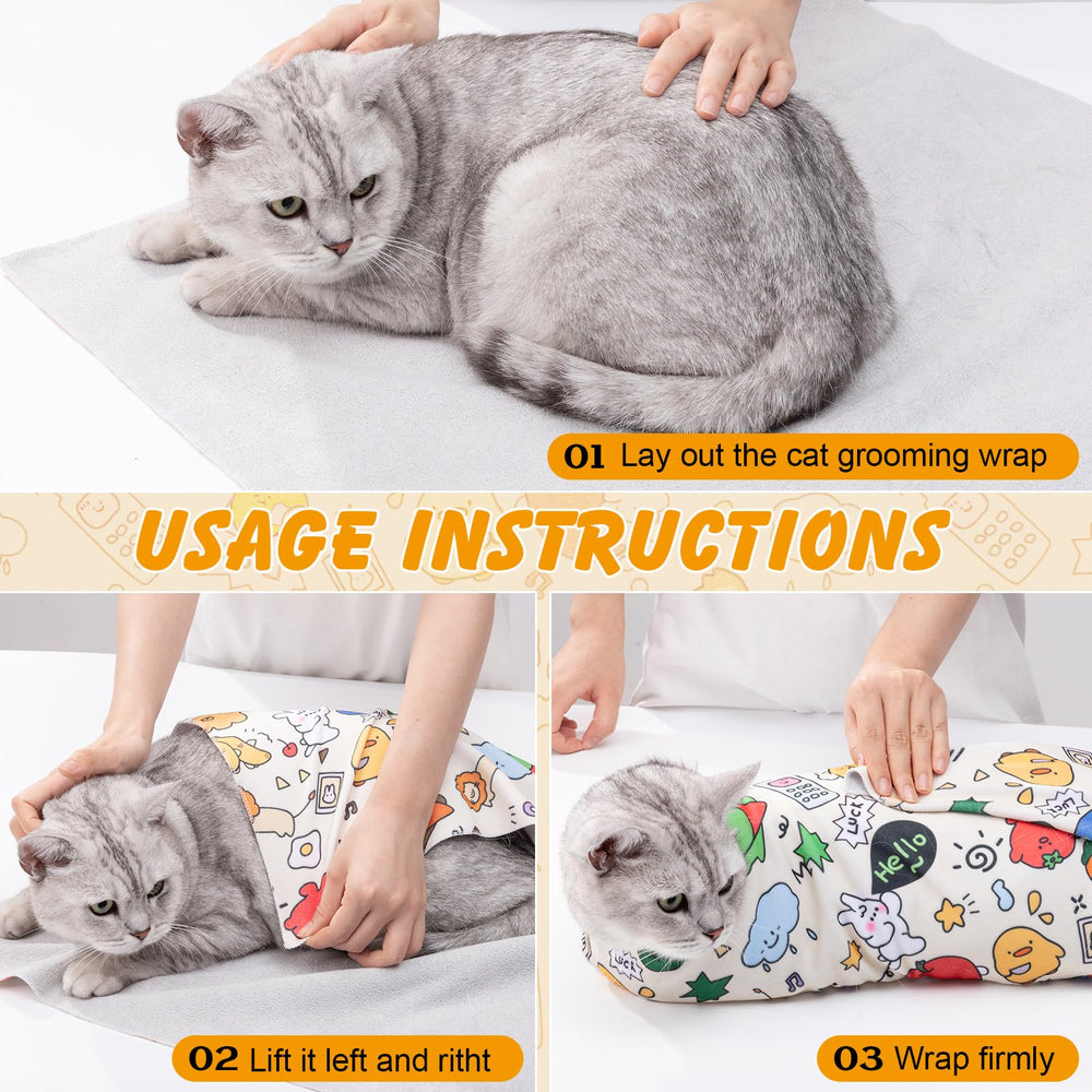 ondware cat wrap vet-visit-ready design supports calmer vet appointments.