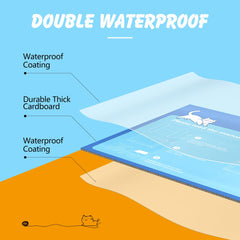 Ondware litter box splash-proof design keeps litter contained during use.