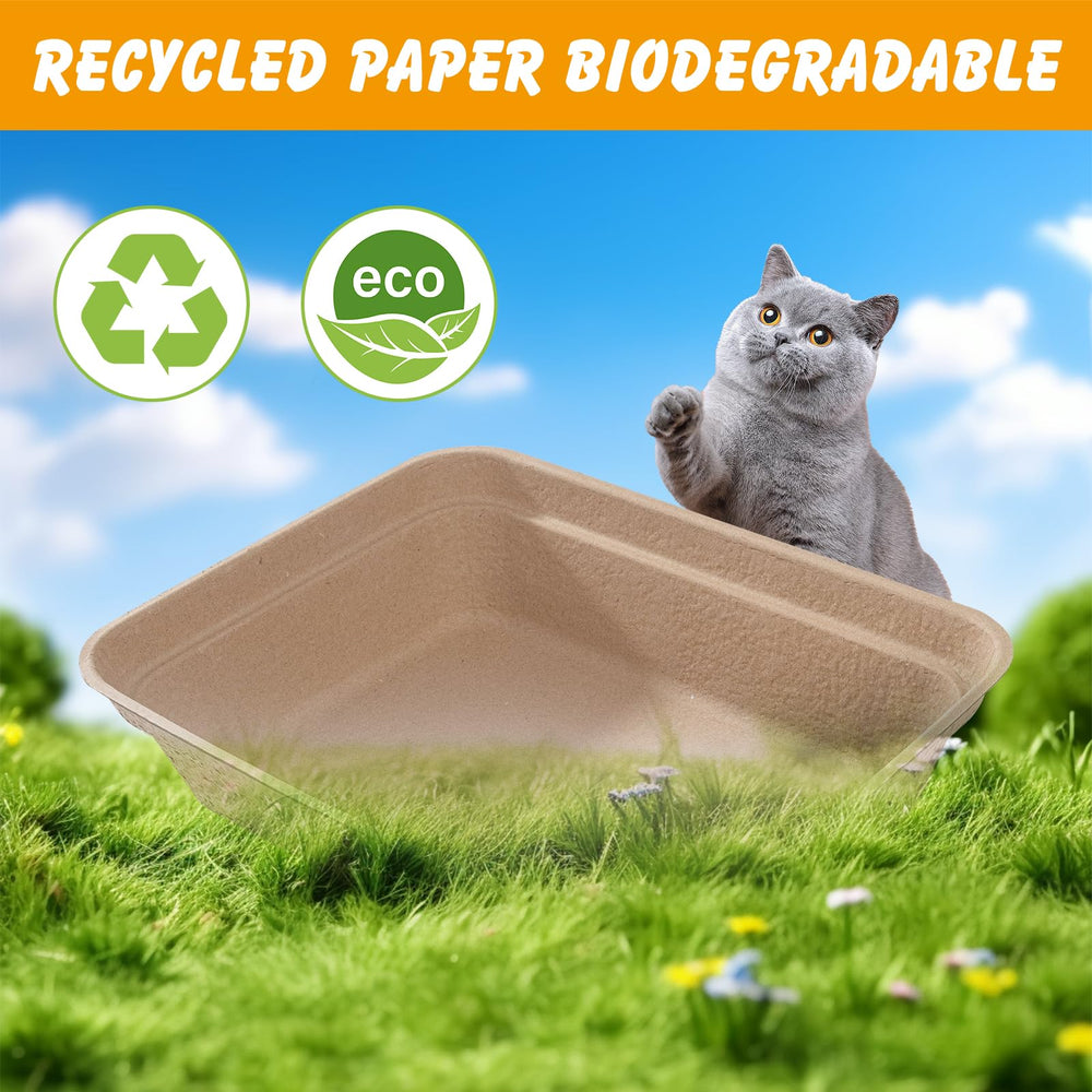 ondware disposable litter box used as standalone unit during travel or hotel stays.