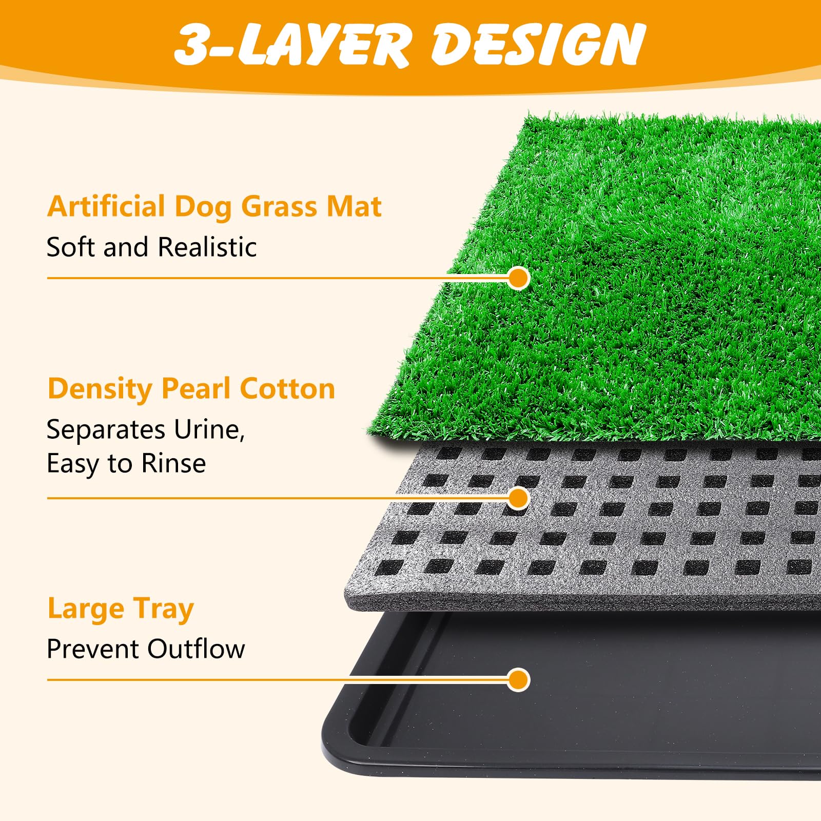 ondware indoor dog potty tray setup fits compact home spaces.