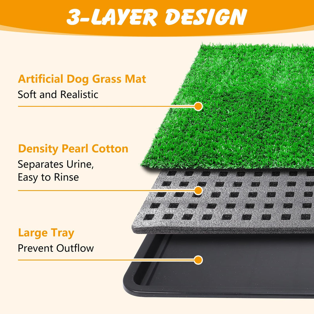 ondware indoor dog potty tray setup fits compact home spaces.