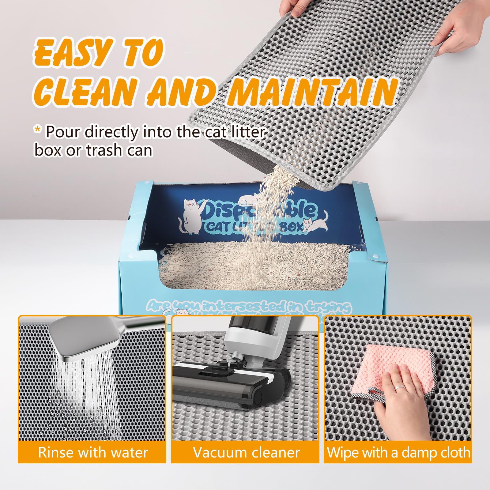 ondware non-slip backing keeps mat in place during use