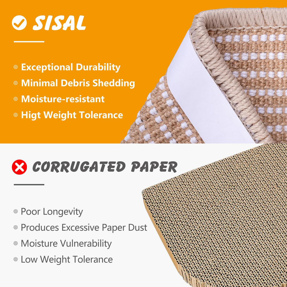 Ondware premium sisal construction lasts longer than cardboard shreds