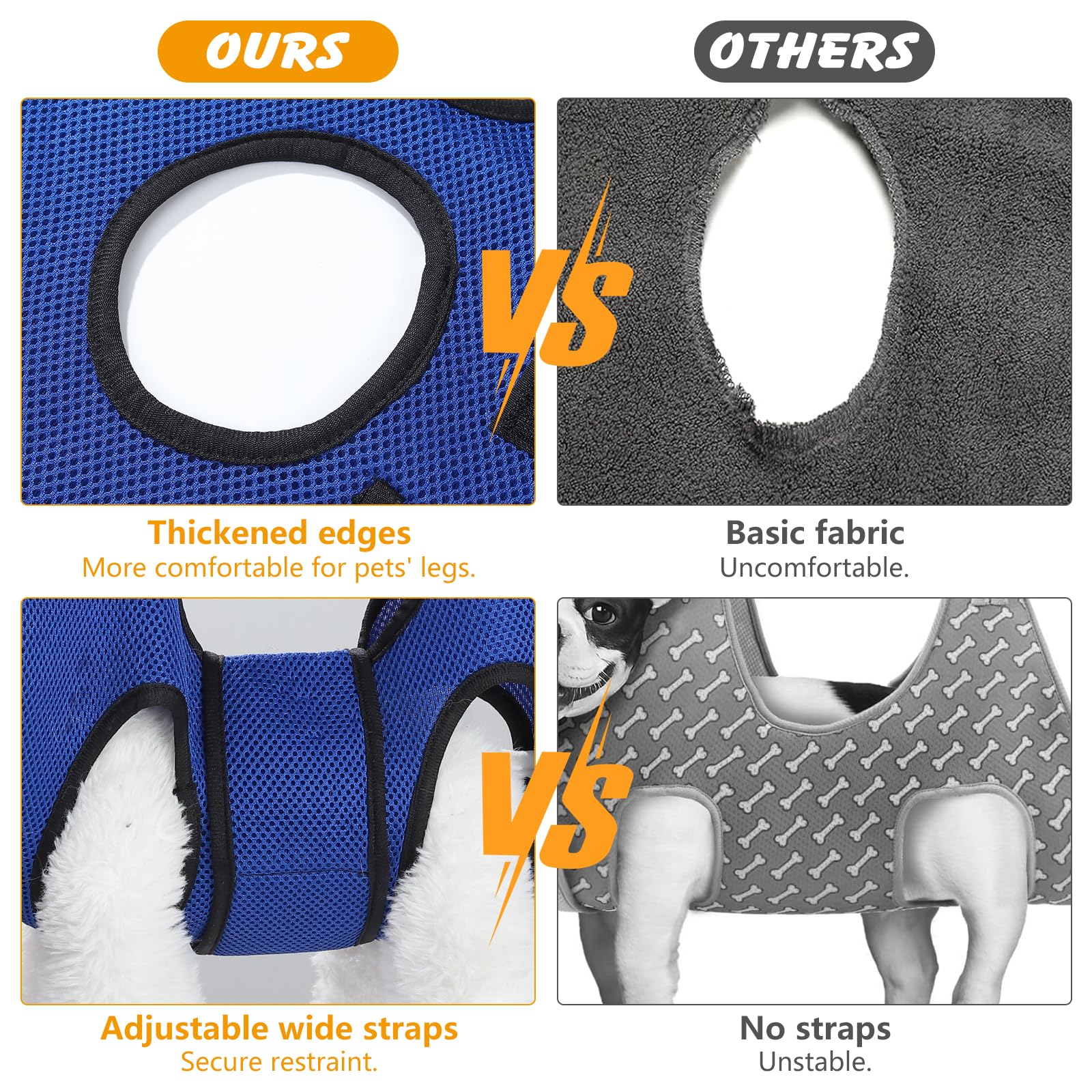 Ondware safe harness with automatic buckle ensuring escape prevention during nail care.