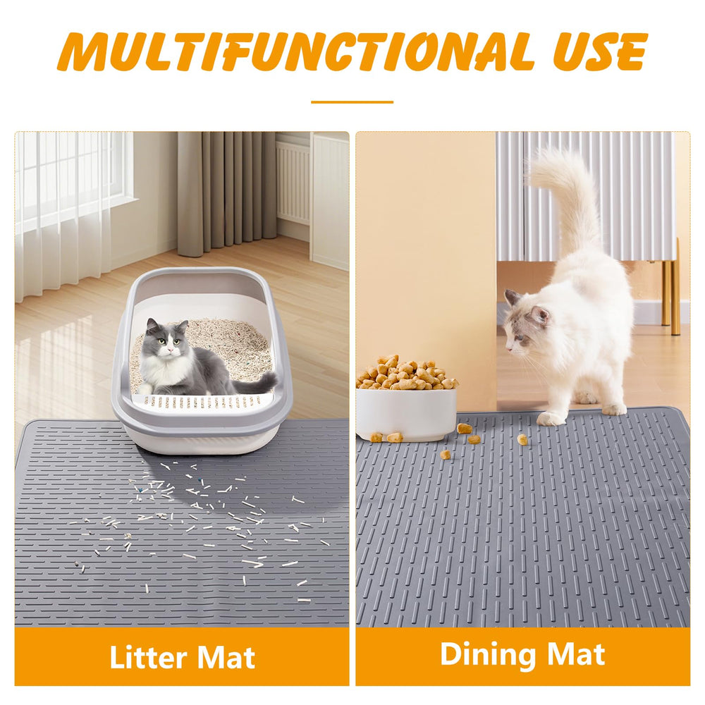 ondware silicone cat litter mat low-profile design blends with decor