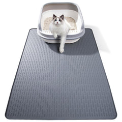ondware silicone cat litter mat with raised edges catches spills for cleaner floors