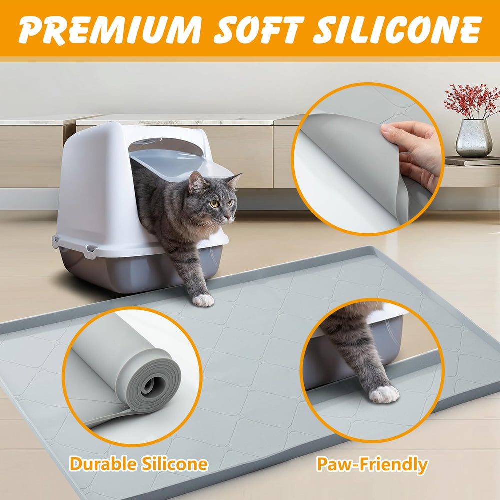Ondware silicone cat mat with soft surface protects paws during daily use.