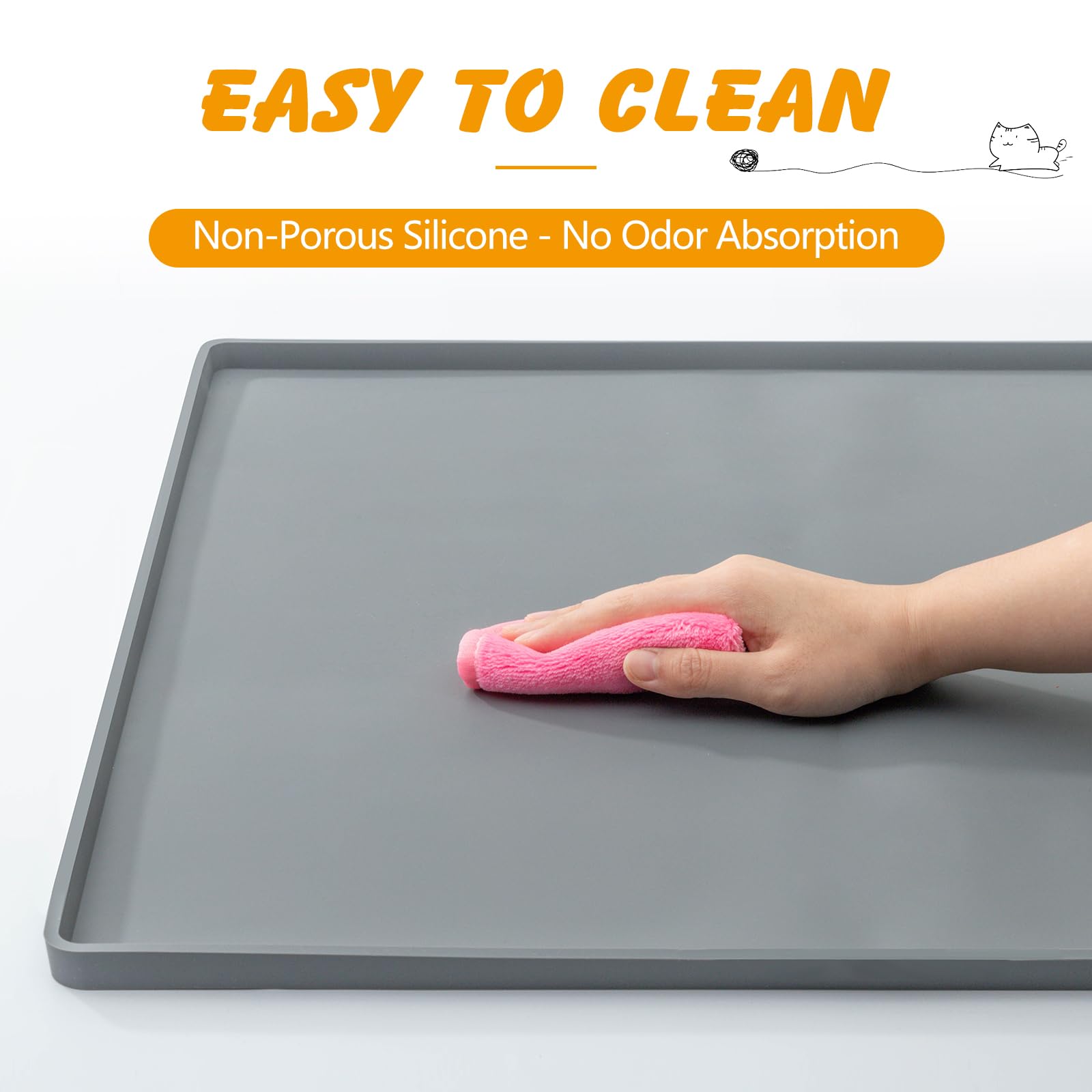 Ondware silicone dog pad tray easy to clean after use