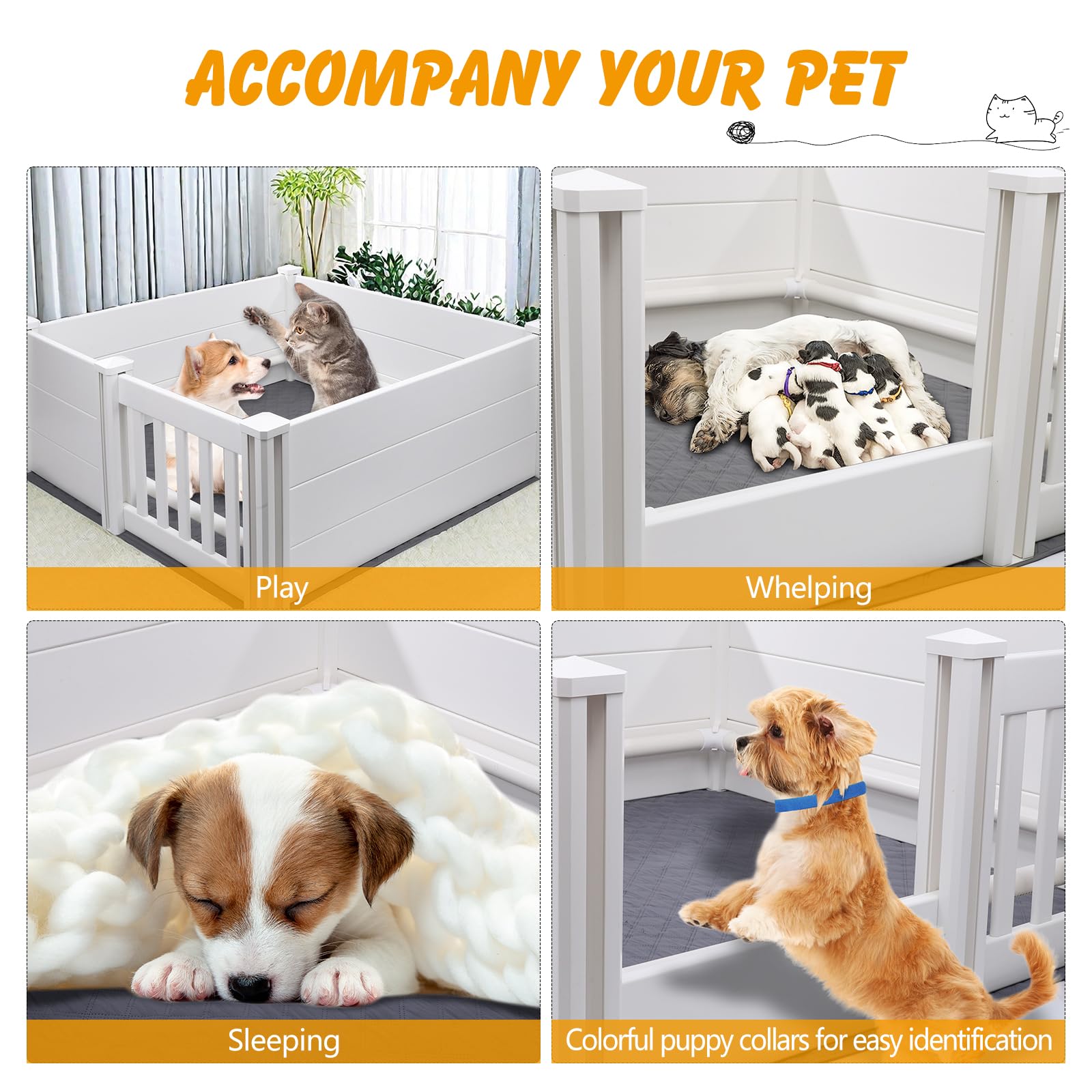 Ondware whelping box interior surface is easy to wipe clean.