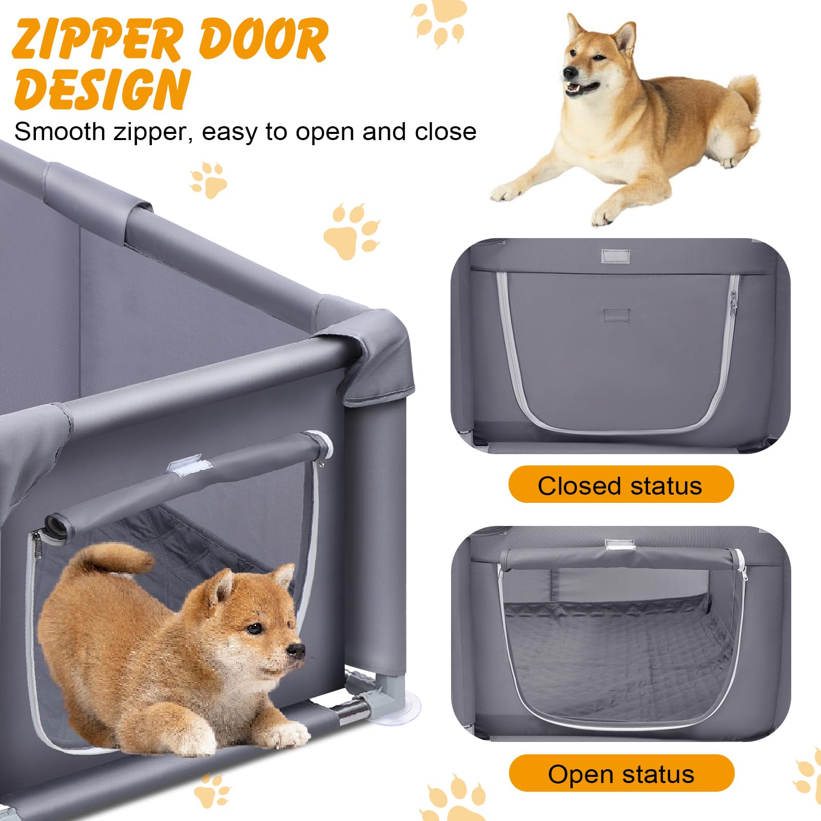Ondware whelping box use indoors or outdoors demonstrates versatile placement.