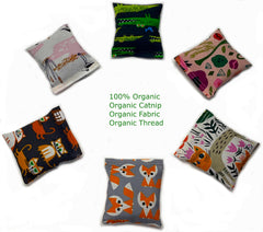One Organic Catnip Toy floral design with soft fabric and organic catnip for playful pounces.