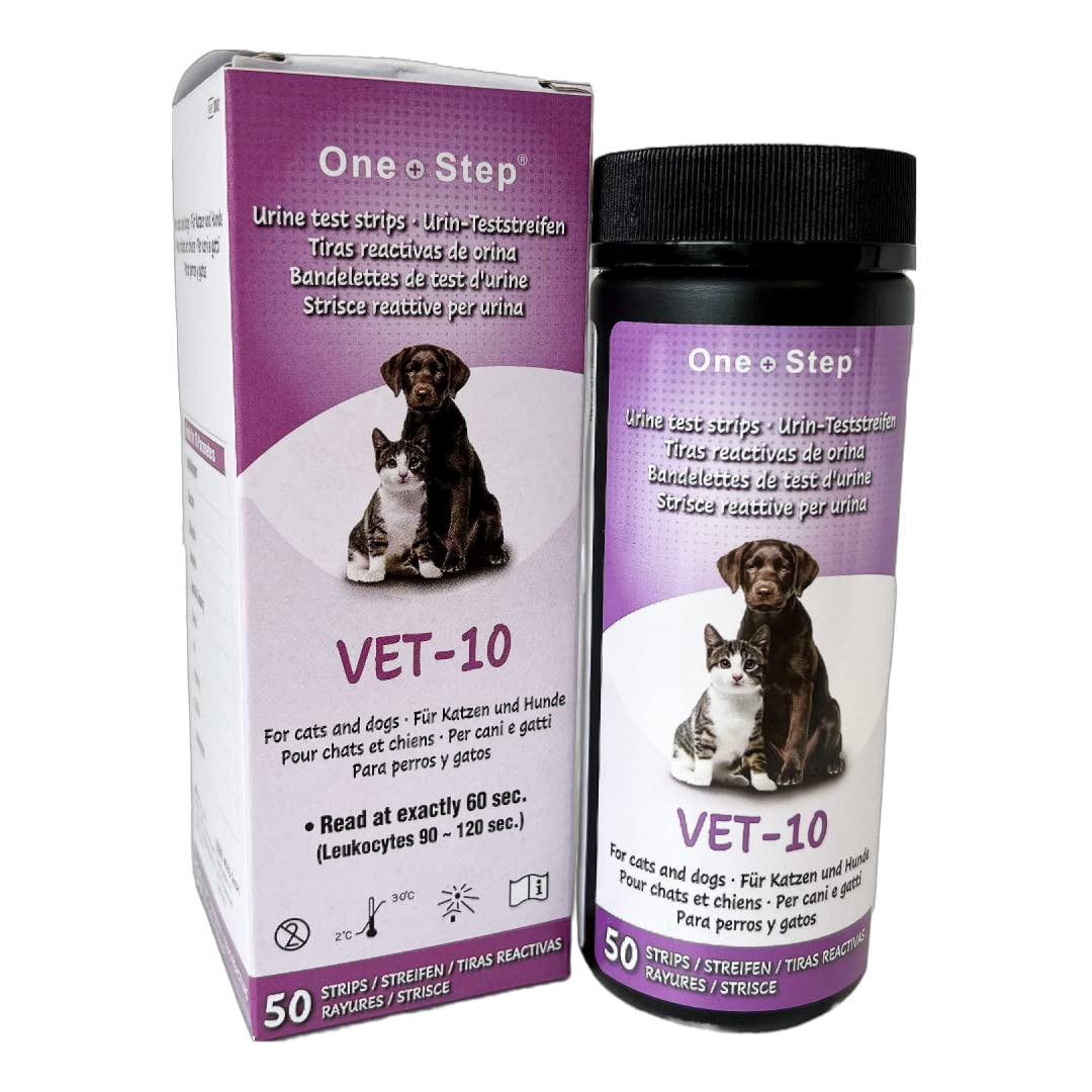 One Step Pet Urine Testing Strips sterile-collection-cup included for sample collection.