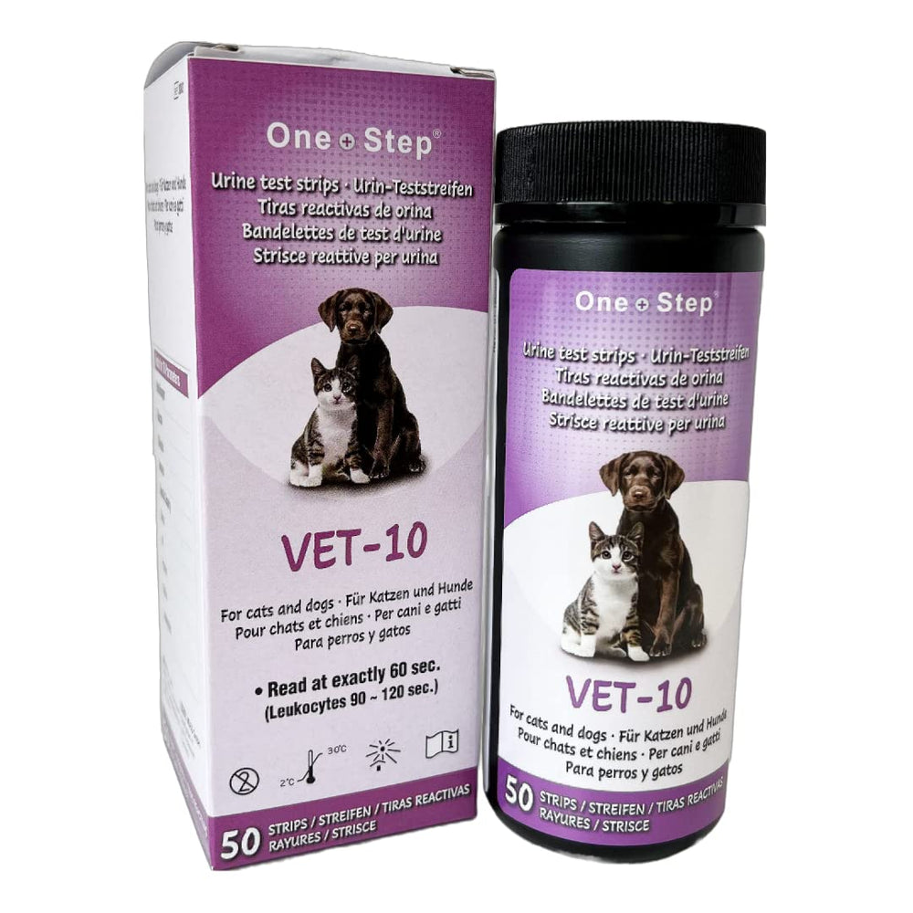 One Step Pet Urine Testing Strips sterile-collection-cup included for sample collection.