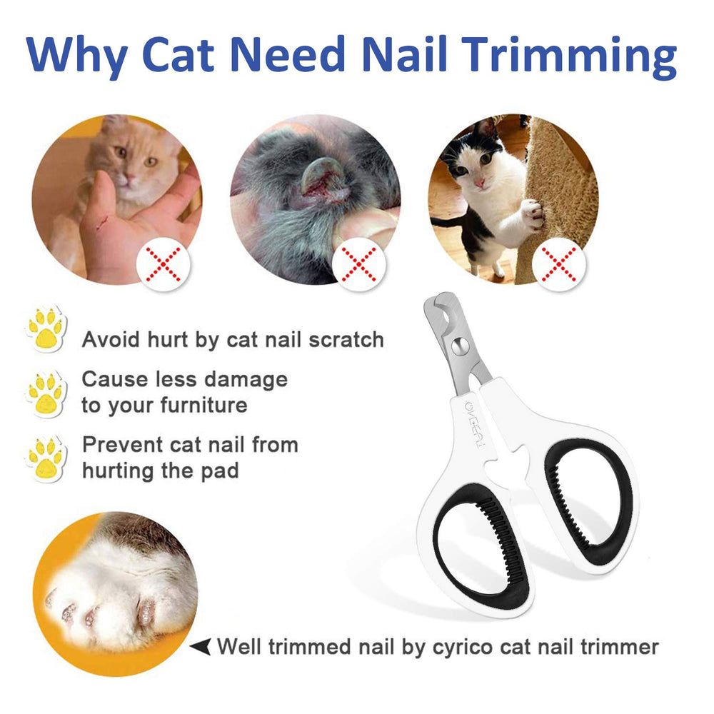 OneCut pet nail clippers cat trim being performed