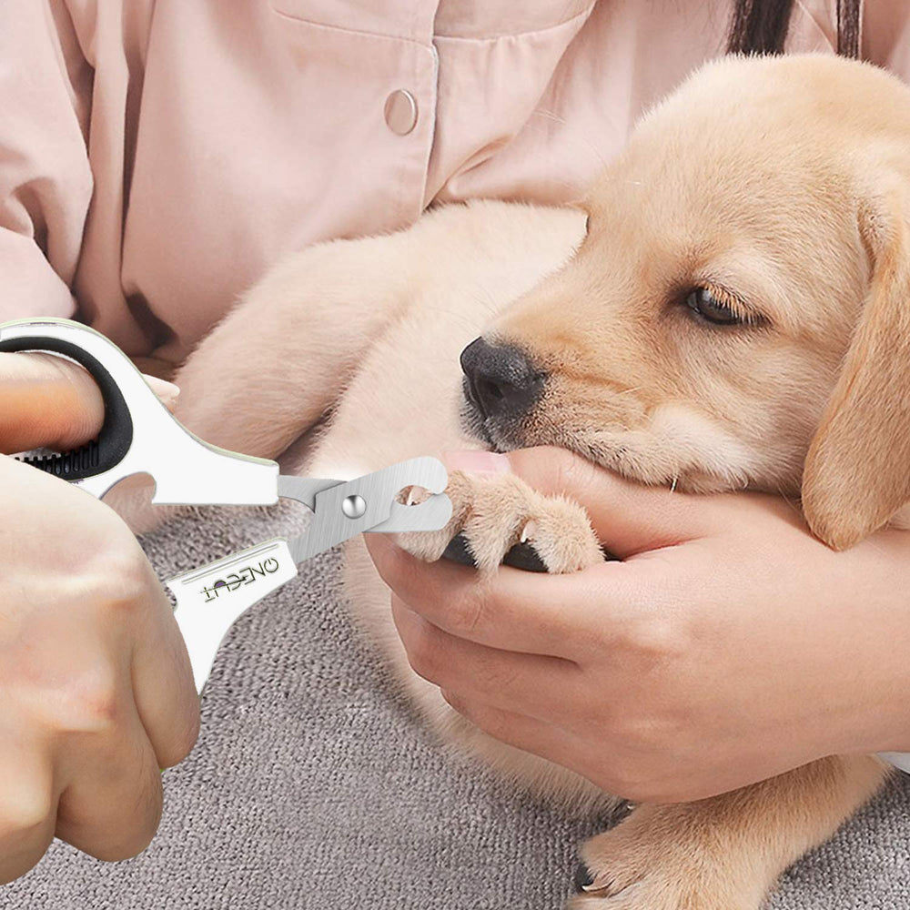 OneCut pet nail clippers kitten trimming demonstrates gentle care