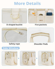 ONECUTE dog purse bottom fold highlights compact storage when not in use.