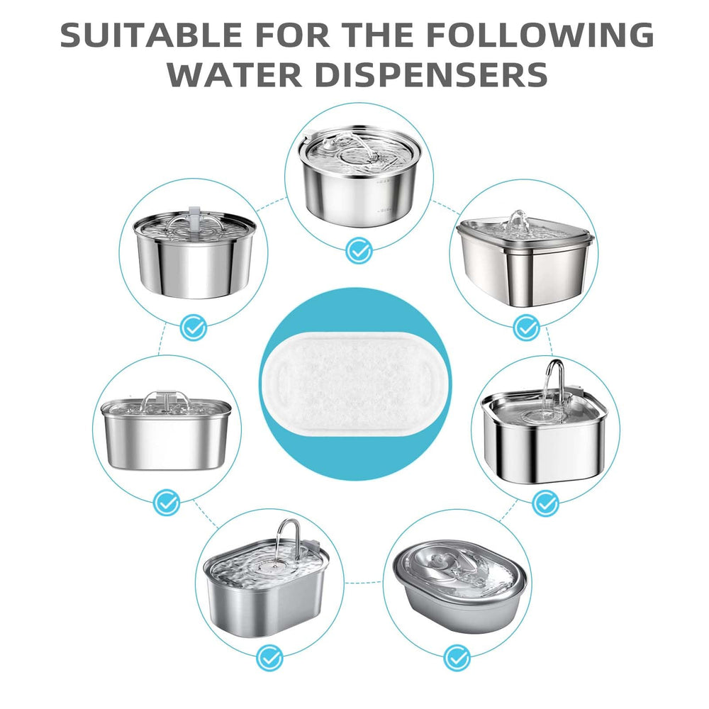 ONECUTE esponja filtrante de alta densidad para agua de gatos, atrapa impurezas.