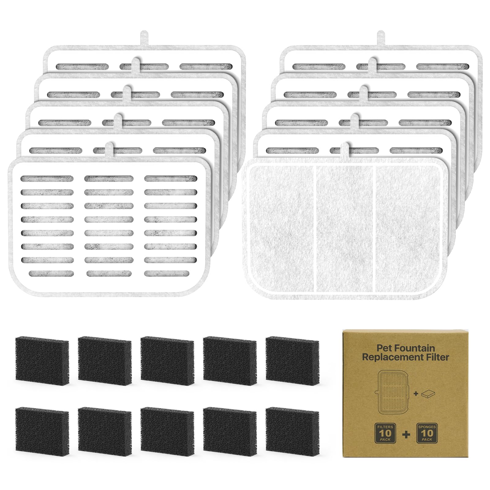 ONECUTE filter unit rect for E VERSWEET MAX front view—compact square design supports clean, fresh pet drinking water.