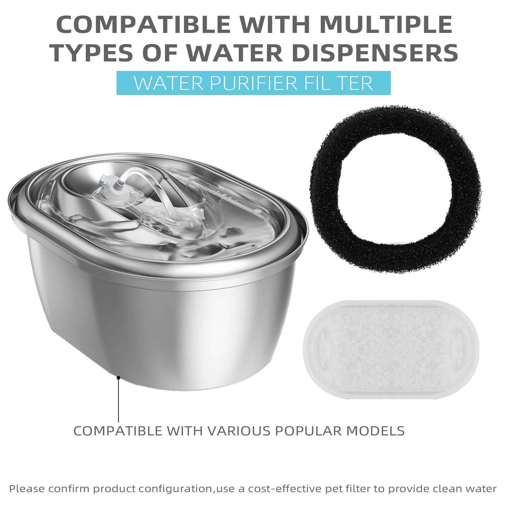 ONECUTE filtro para gatos con carbón activado de coco para agua más limpia.