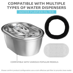 ONECUTE filtro para gatos con carbón activado de coco para agua más limpia.