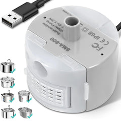 ONECUTE SMA-800 ultra-quiet pump side view delivering peaceful fountain operation.