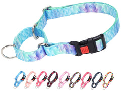 ONEFOJOJO Martingale Collar blue side view ready for daily training