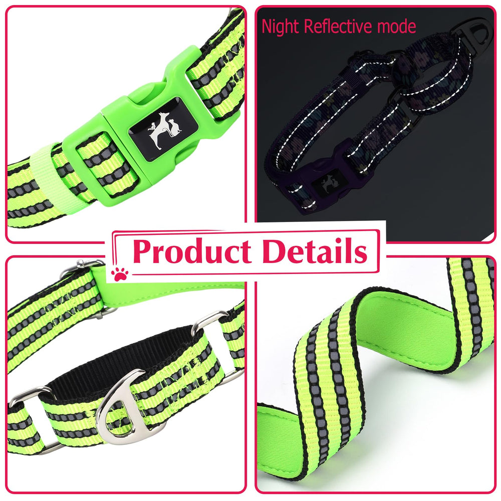 ONEFOJOJO martingale collar durable padded fabric for daily wear comfort.