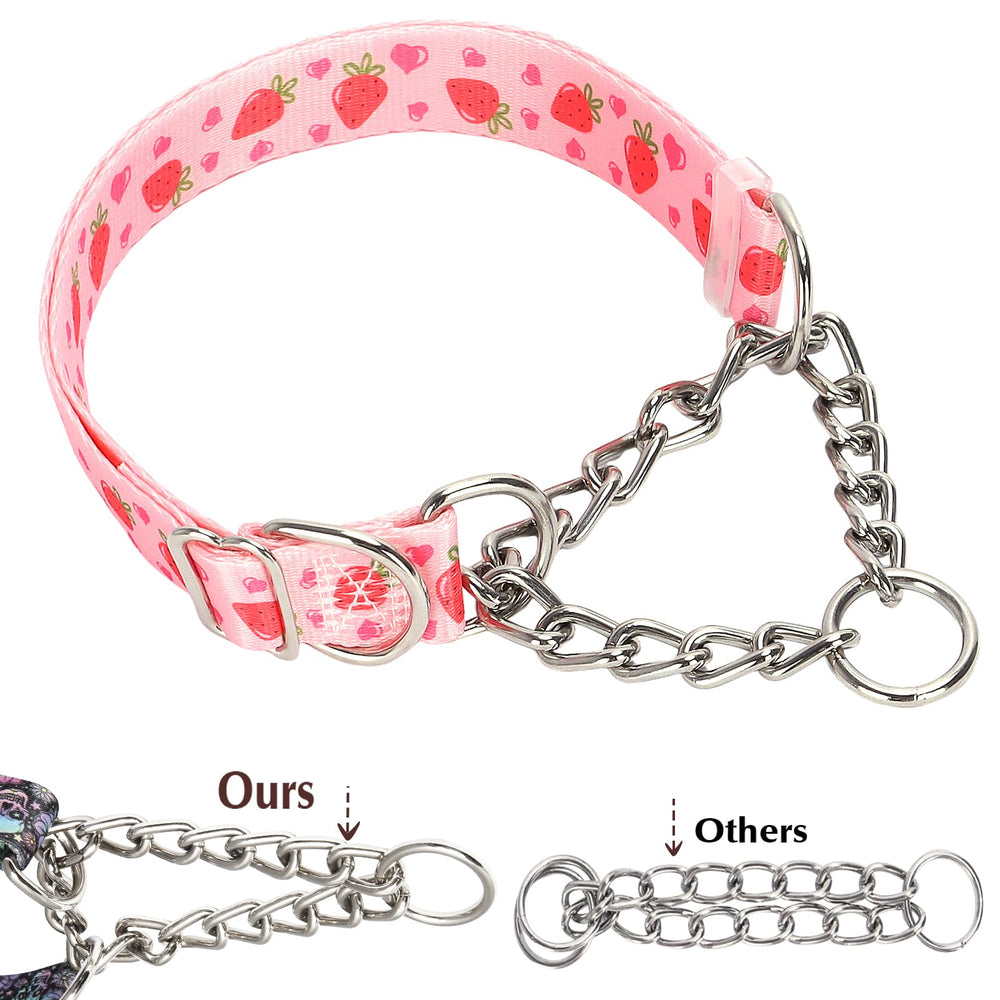 ONEFOJOJO martingale collar limited-cinch system on soft nylon for control during training
