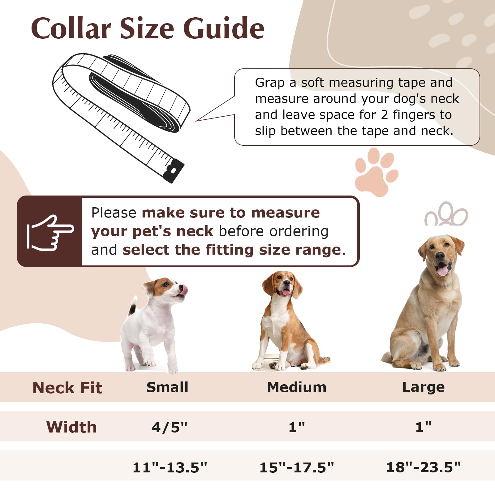 ONEFOJOJO Martingale Collar padded comfort for gentle wear.