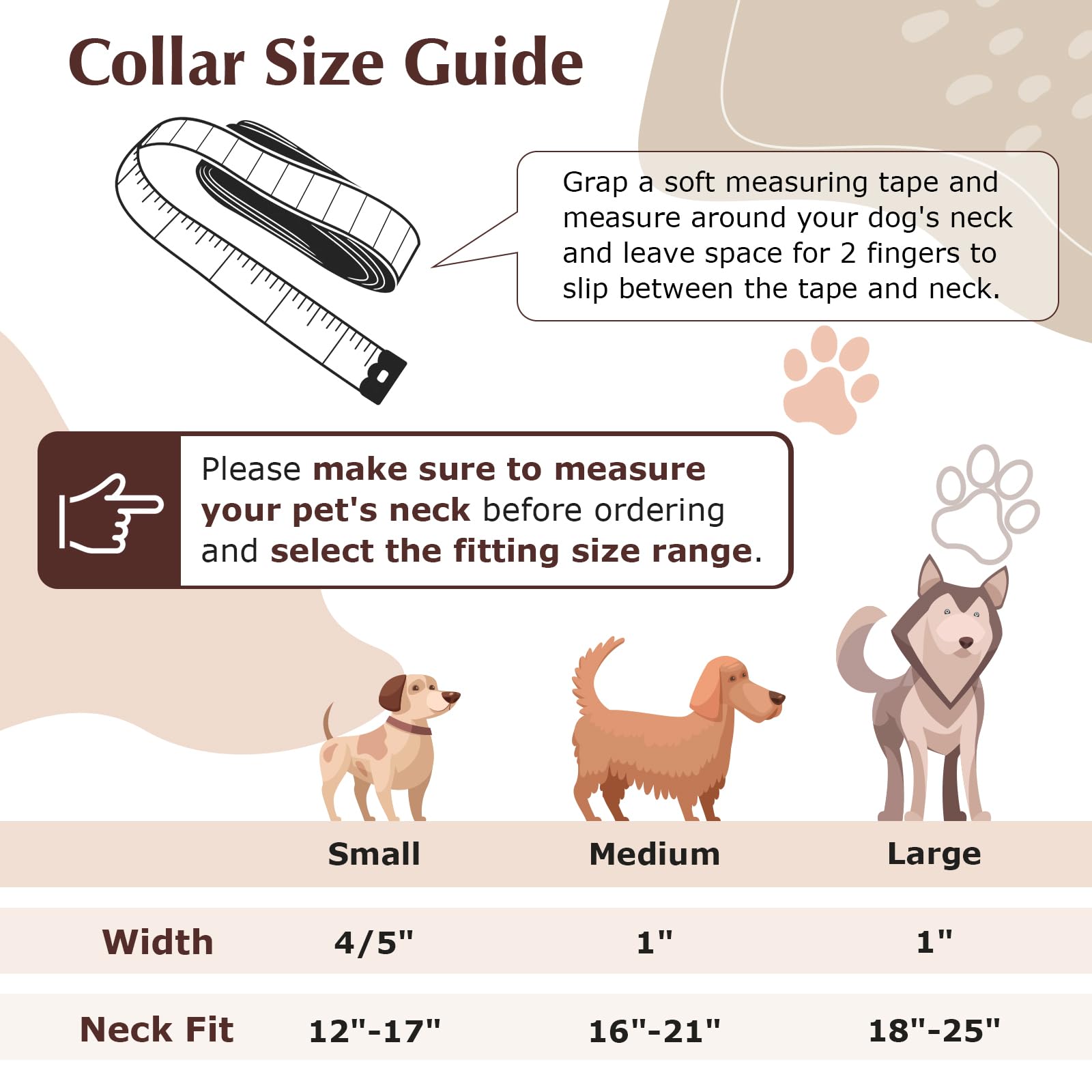 ONEFOJOJO nylon dog collar heavy-duty construction for long-lasting wear.