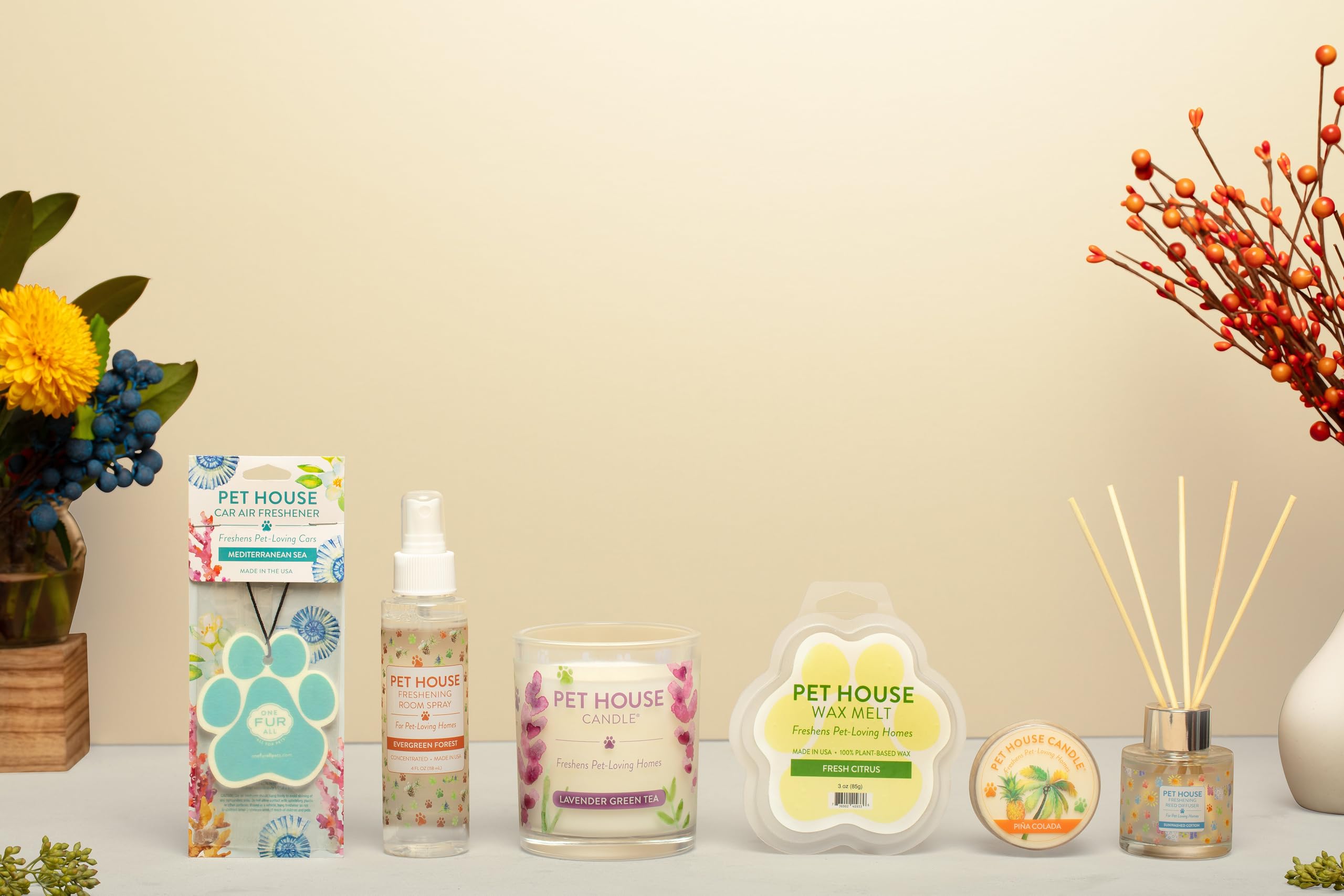 One Fur All dyes-free wax melt emphasizes safe home fragrance