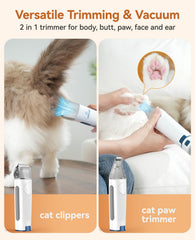Oneisall 1-5l dust cup offers large capacity for uninterrupted grooming sessions.