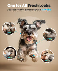 oneisall 4-in-1 dog grooming kit performs full-body trim for efficient grooming sessions