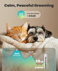 oneisall 4-in-1 dog grooming kit paw nail grinder enables gentle nail shaping