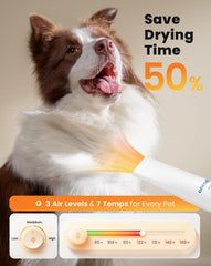 oneisall 7-temp dryer control panel ensures gentle, customizable drying