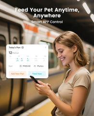 oneisall automatic cat feeder app control demonstrates remote scheduling