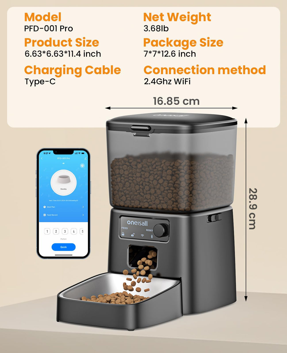 oneisall automatic cat feeder feeding logs illustrate monitoring and accountability