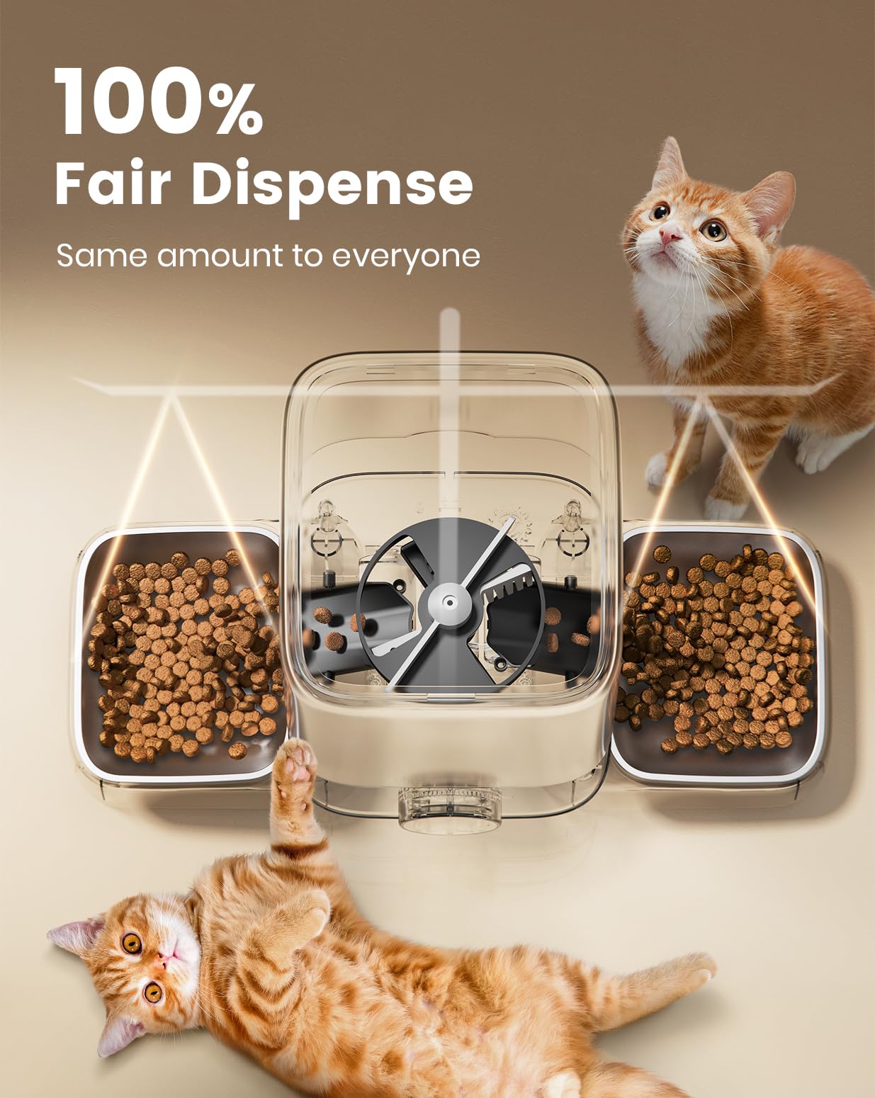 oneisall feeder compatible with large kibble up to 0.7 inches