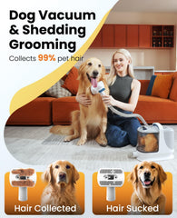 oneisall BM3 dog grooming vacuum side view highlighting 3L dust cup capacity.