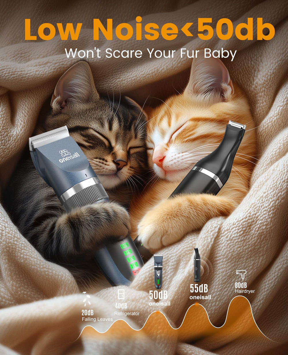 oneisall cat clippers cordless design for flexible grooming anywhere