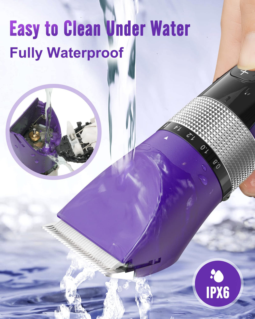 oneisall cat grooming kit long-lasting battery for up to 120 minutes
