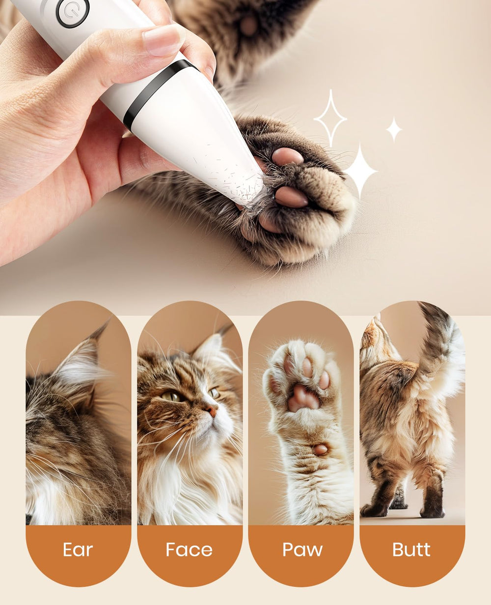 oneisall cat grooming kit IPx7 waterproof design allows easy cleaning after grooming