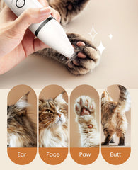 oneisall cat grooming kit IPx7 waterproof design allows easy cleaning after grooming